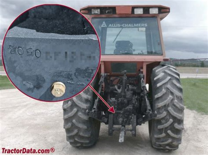 Where is serial number on Allis Chalmers tractor?