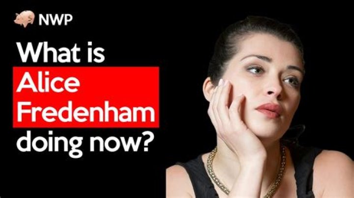 Where is singer Alice Fredenham now?