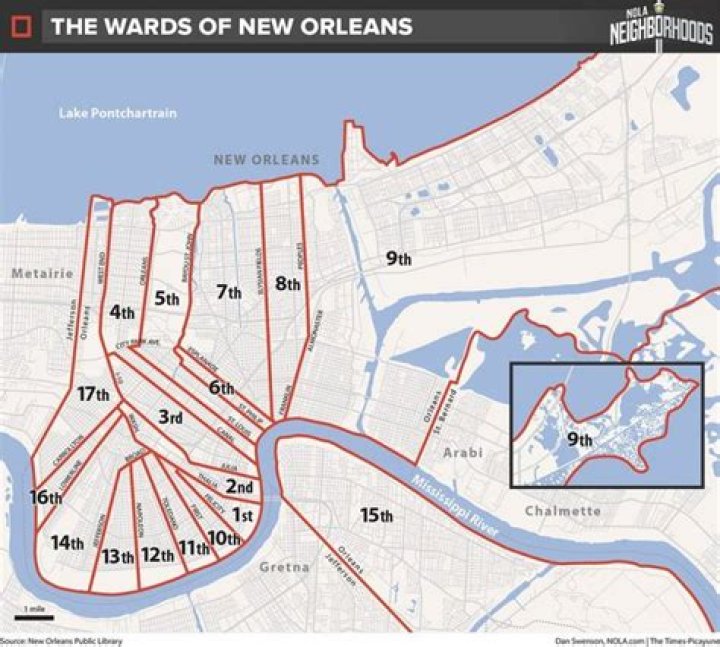 Where is the 8th Ward in New Orleans?