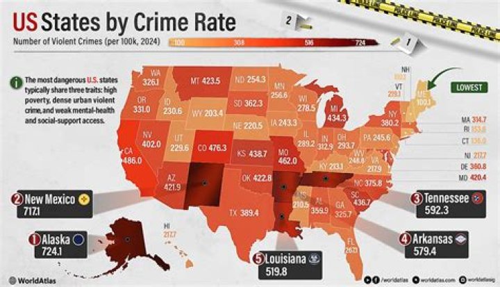Where is the highest crime rate in PA?