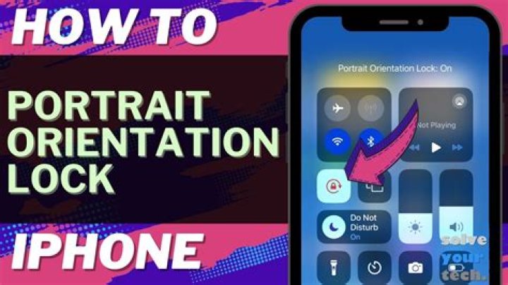 Where is the orientation lock on iPhone 7?
