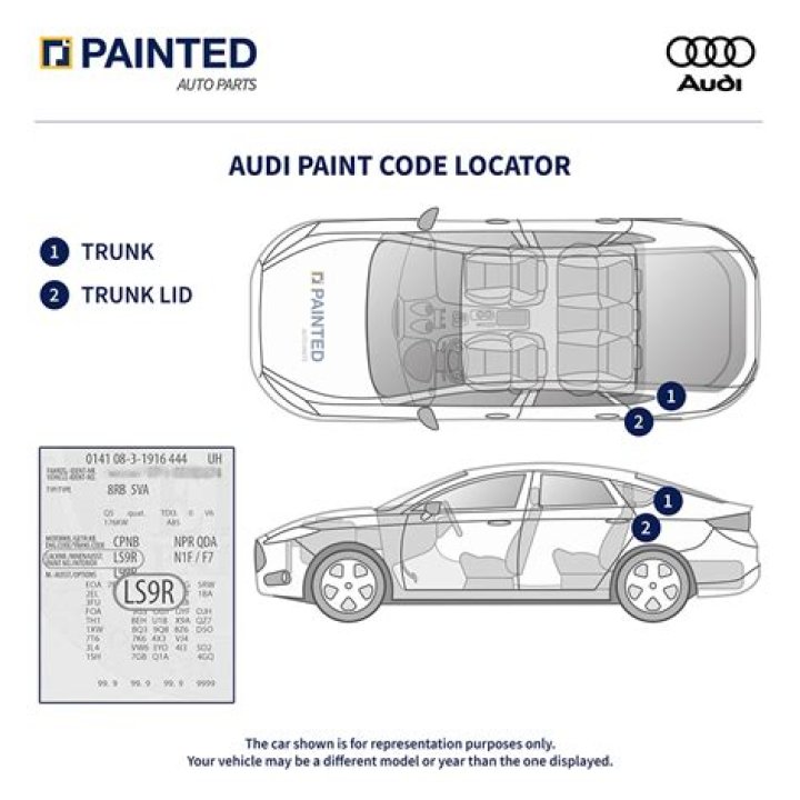 Where is the paint code on a Kia Forte?