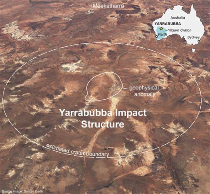Where is the Yarrabubba crater located?