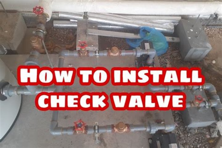 Where should check valves be placed?