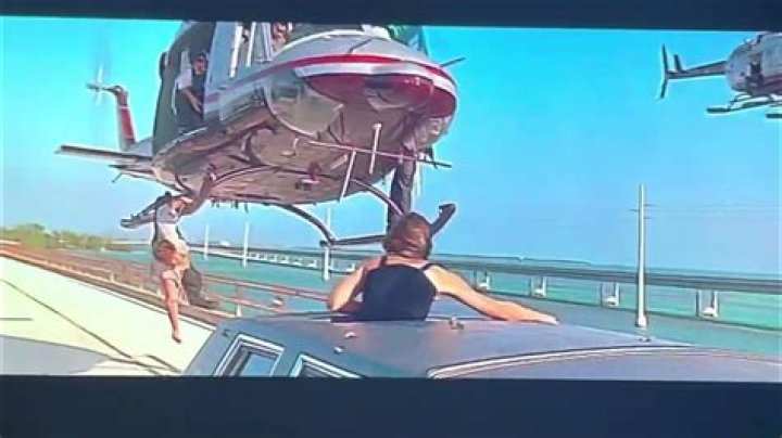 Where was the bridge scene in True Lies?