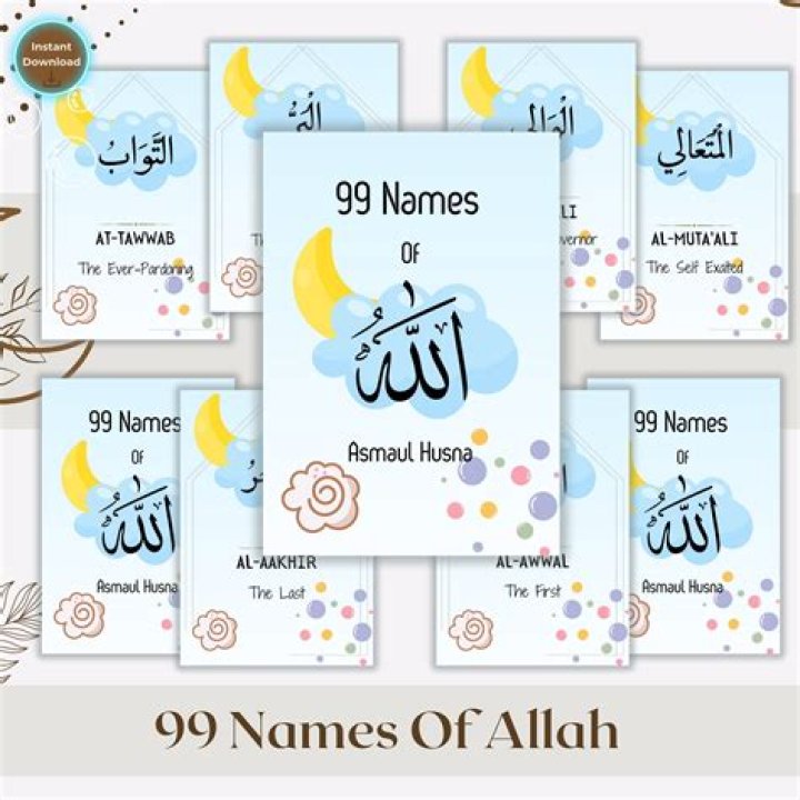 Which book describes Allah with 99 name?