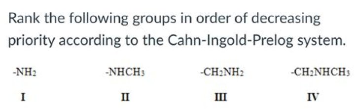 Which group has lowest priority according to sequence rule?