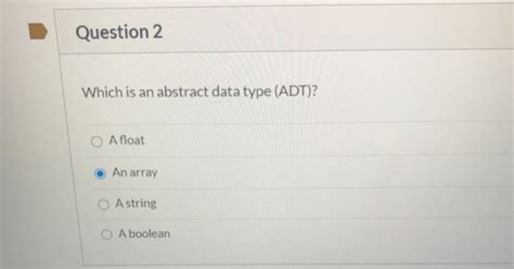 Which is an abstract data type?