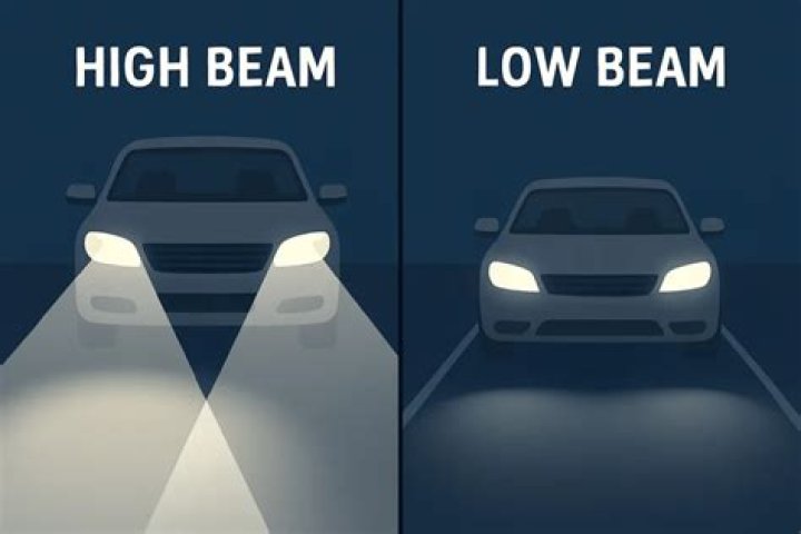 Which is the high beam and the low beam?