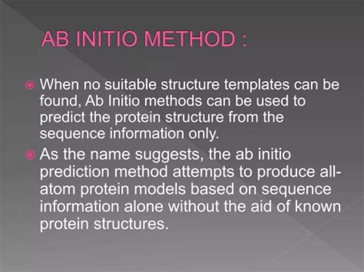 Which method is an ab initio method?