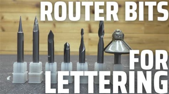 Which router bit is best for lettering?