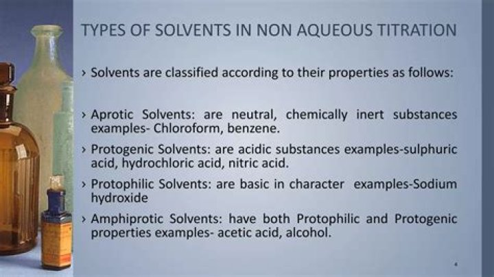 Which solvent can be used in non-aqueous titration?