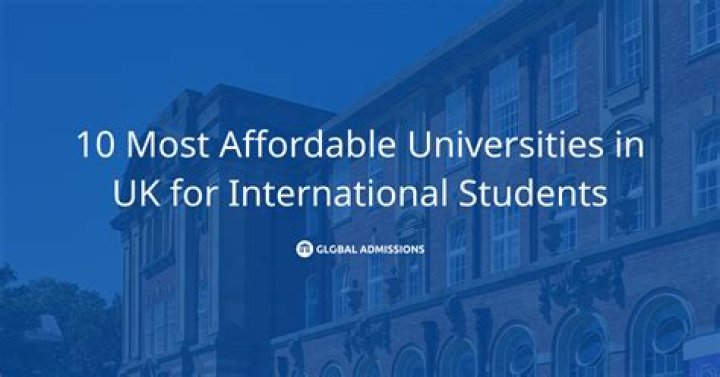 Which university is affordable for international students?