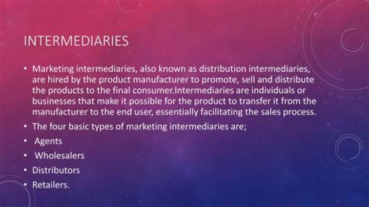 Who are marketing intermediaries?