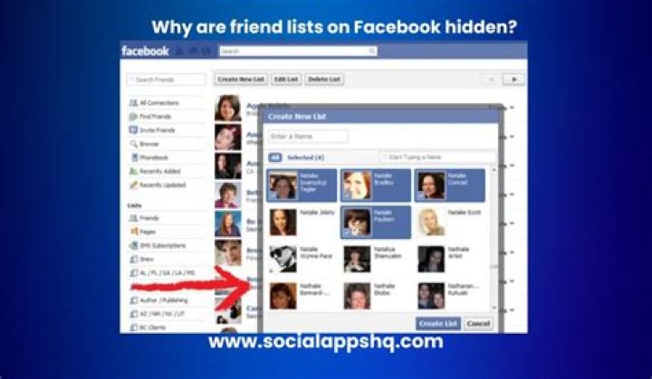 Who can see friends list on Facebook?
