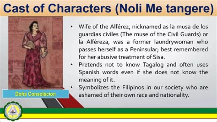 Who is Dona consolacion in Noli Me Tangere?