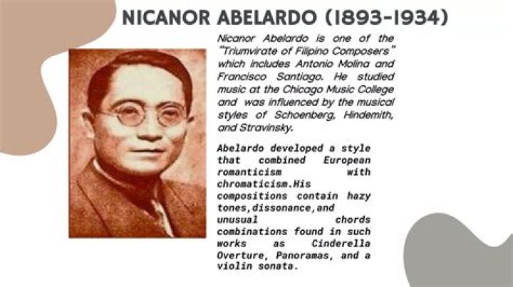 Who is the student of Nicanor Abelardo?