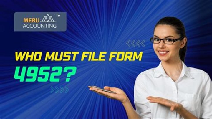 Who must file form 4952?