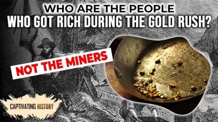 Who really struck it rich during the gold rush?