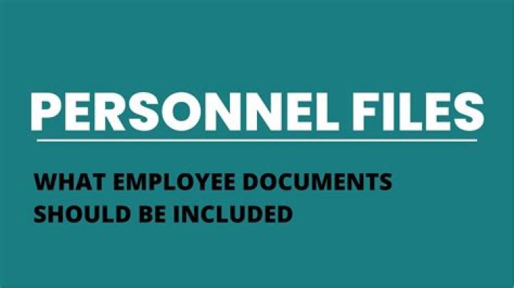 Who should access employee personnel files?