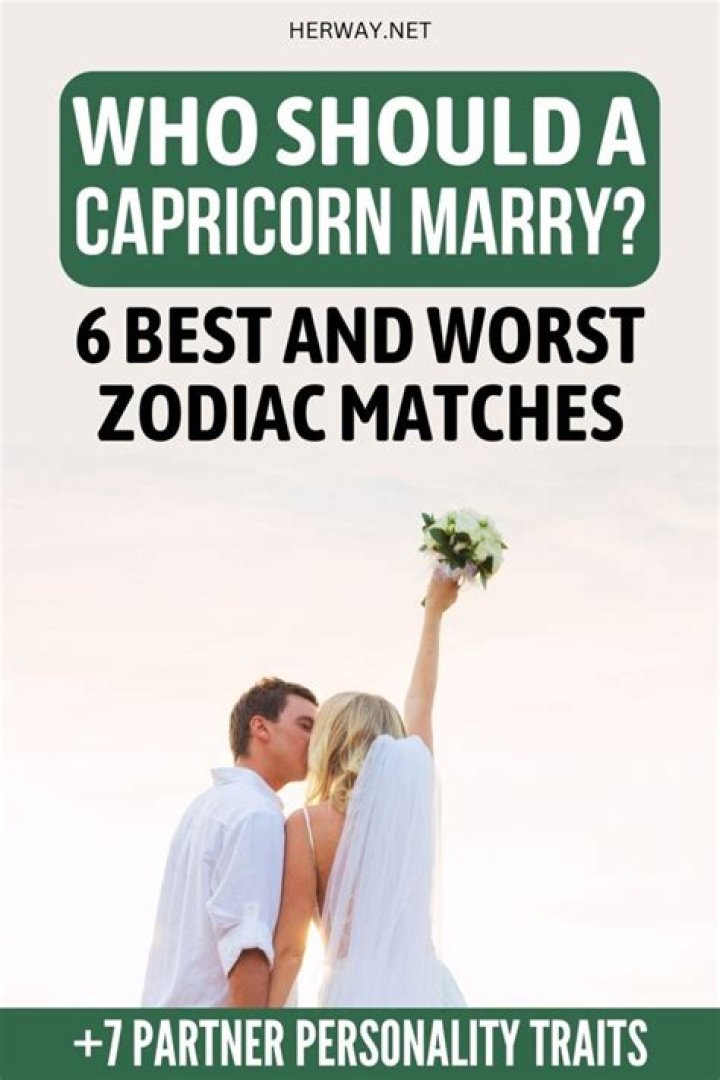 Who should Capricorn woman marry?