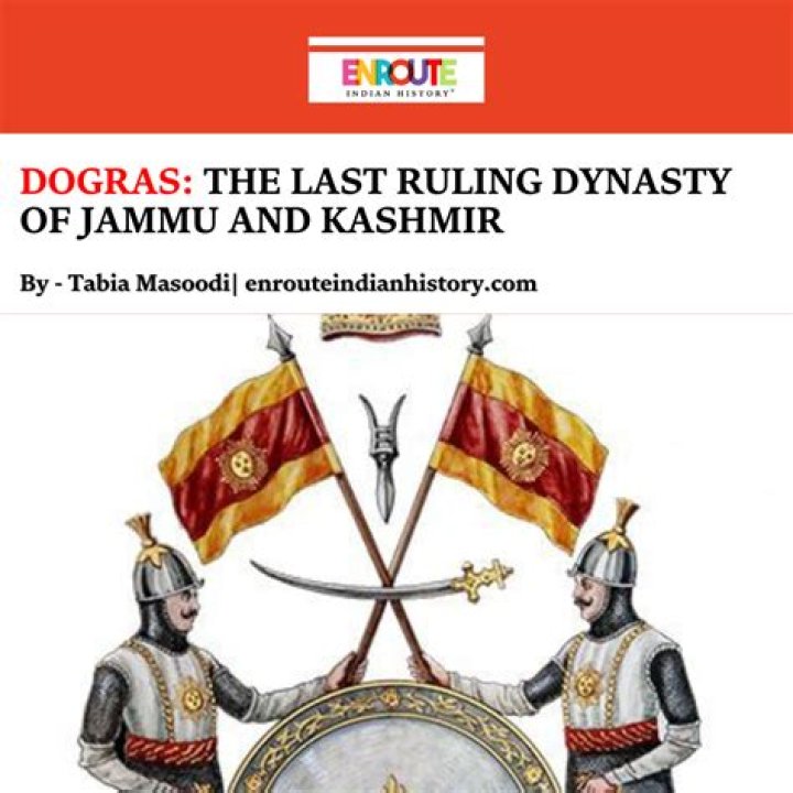 Who was the first Dogra king of Jammu and Kashmir?