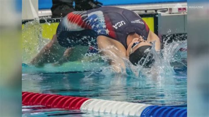 Who won the 100-meter backstroke?