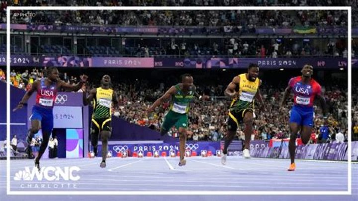 Who won the 100 meter dash in the 1996 Olympics?