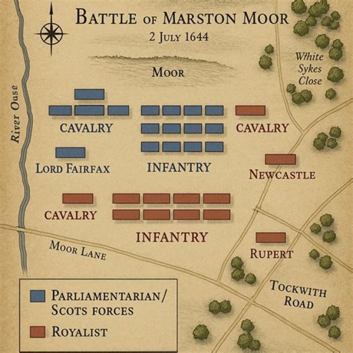 Who won the battle of Marston Moor and why?