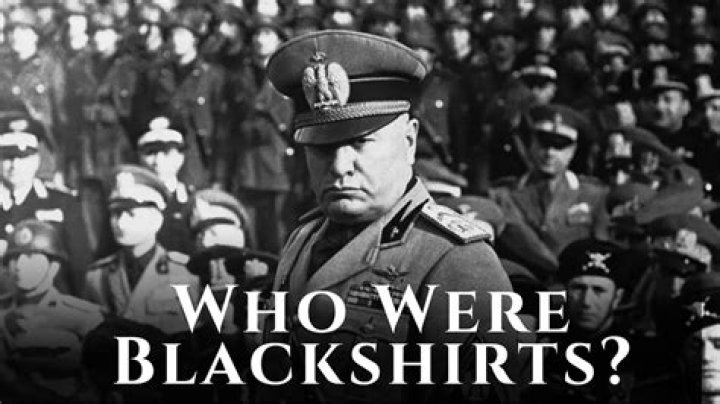 Who wore Blackshirts in ww2?