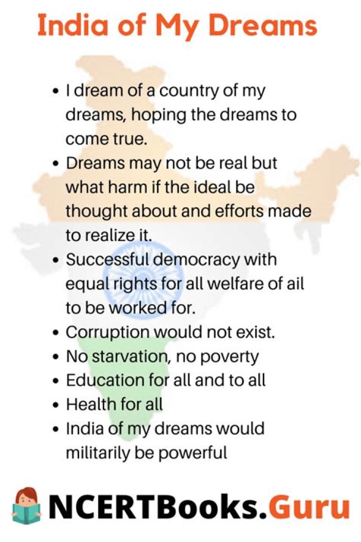 Who wrote India of my dreams?