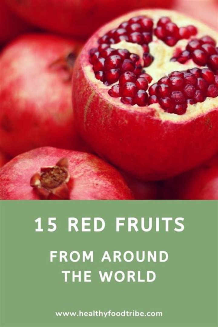 Why are red fruits healthy?