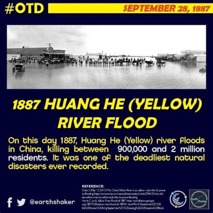 Why did the Huang He flood happen?