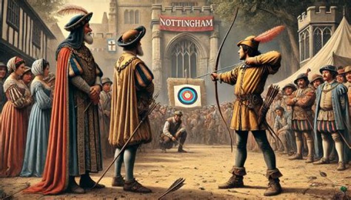 Why did the Sheriff of Nottingham hold the archery contest?