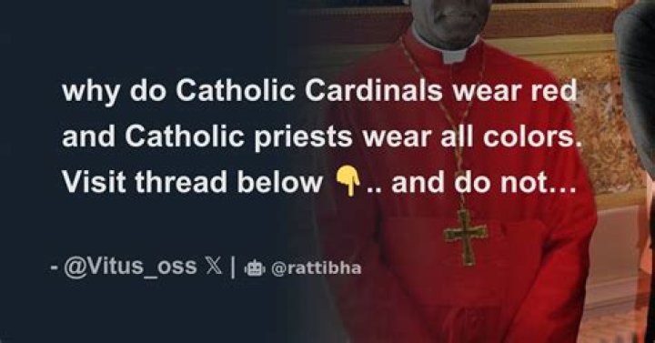 Why do Catholic cardinals wear red?