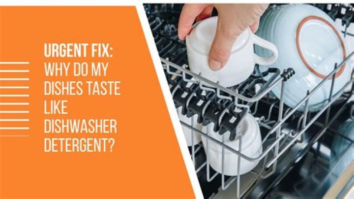Why do my dishes smell like chemicals after dishwasher?