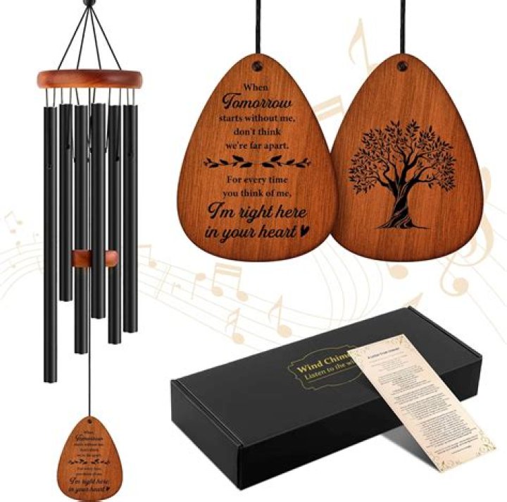 Why do people give wind chimes at funerals?