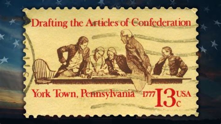 Why do you think the artist shows a boat representing the Articles of Confederation?