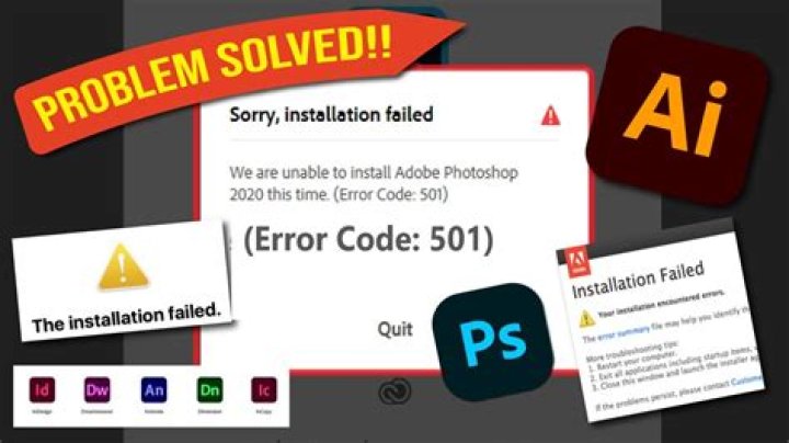 Why does Adobe installation fail?