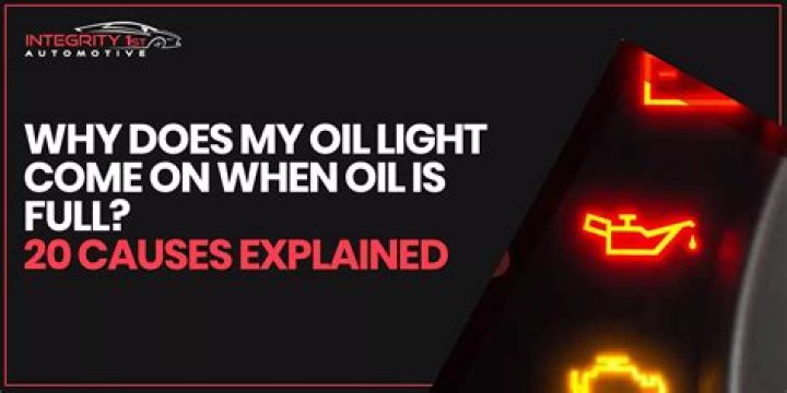Why does my engine oil light come on when I brake?