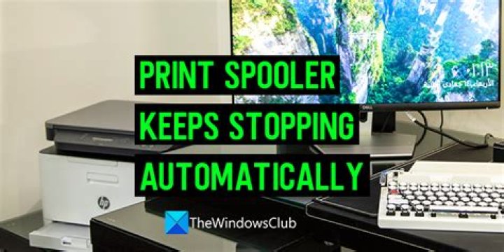 Why does the print spooler service stop automatically?