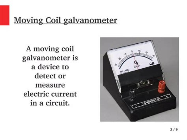 Why galvanometer is called a moving coil galvanometer?