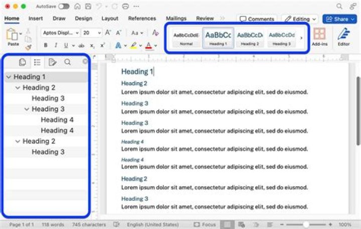 Why I dont have heading 3 in Word?