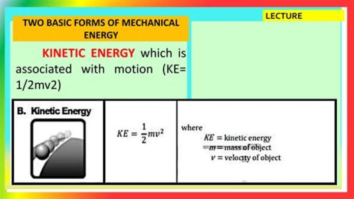 Why is energy 1 2mv2?