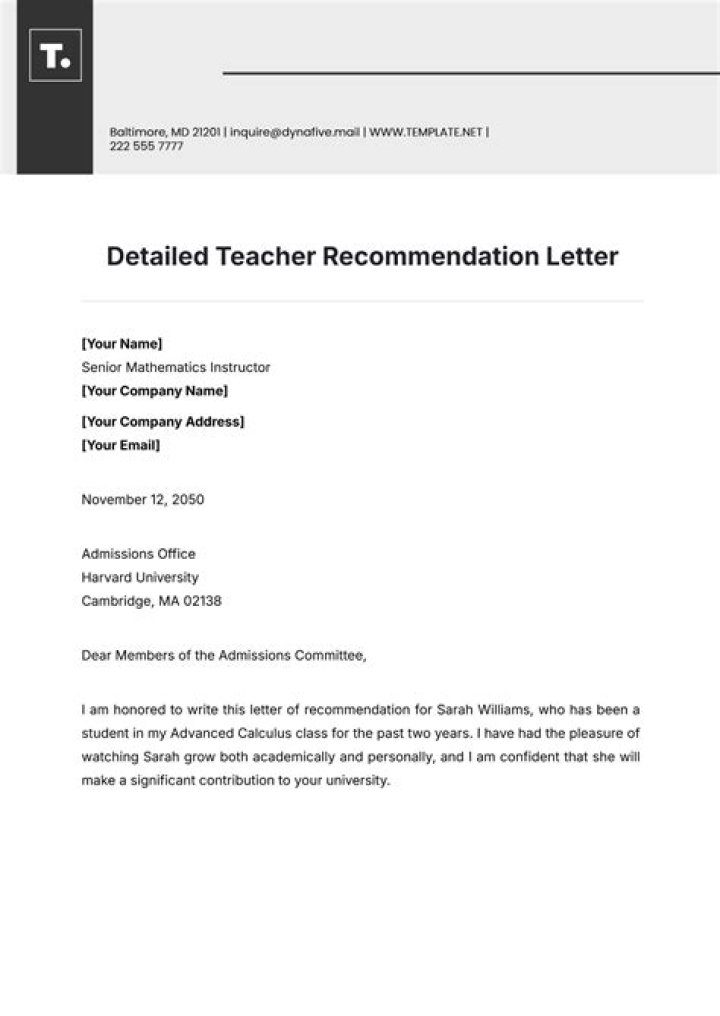 Why is it important to ask a teacher for a letter of recommendation?