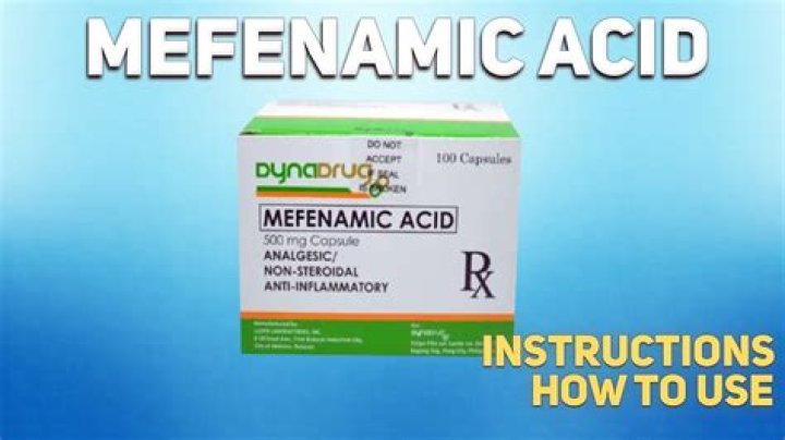 Why is mefenamic acid suspended?