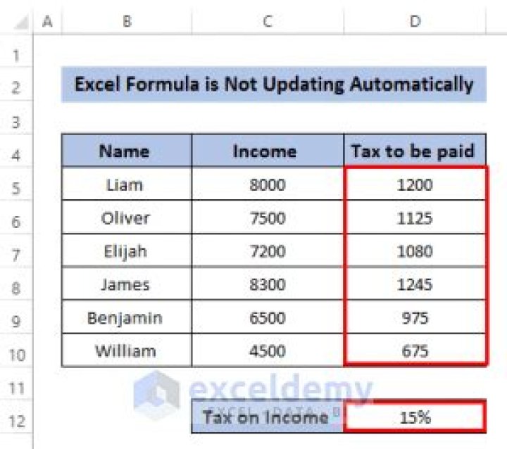 Why is my excel not auto populating?
