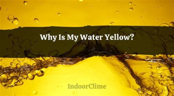 Why is my tap water slightly yellow?