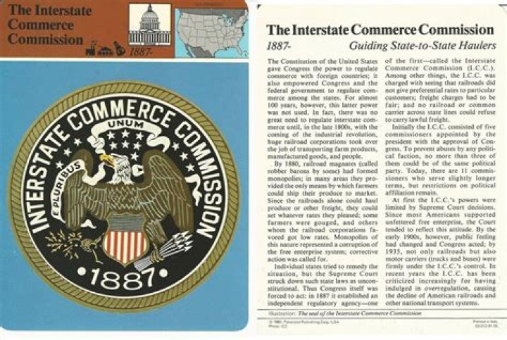 Why was the Interstate Commerce Commission established CH 18?