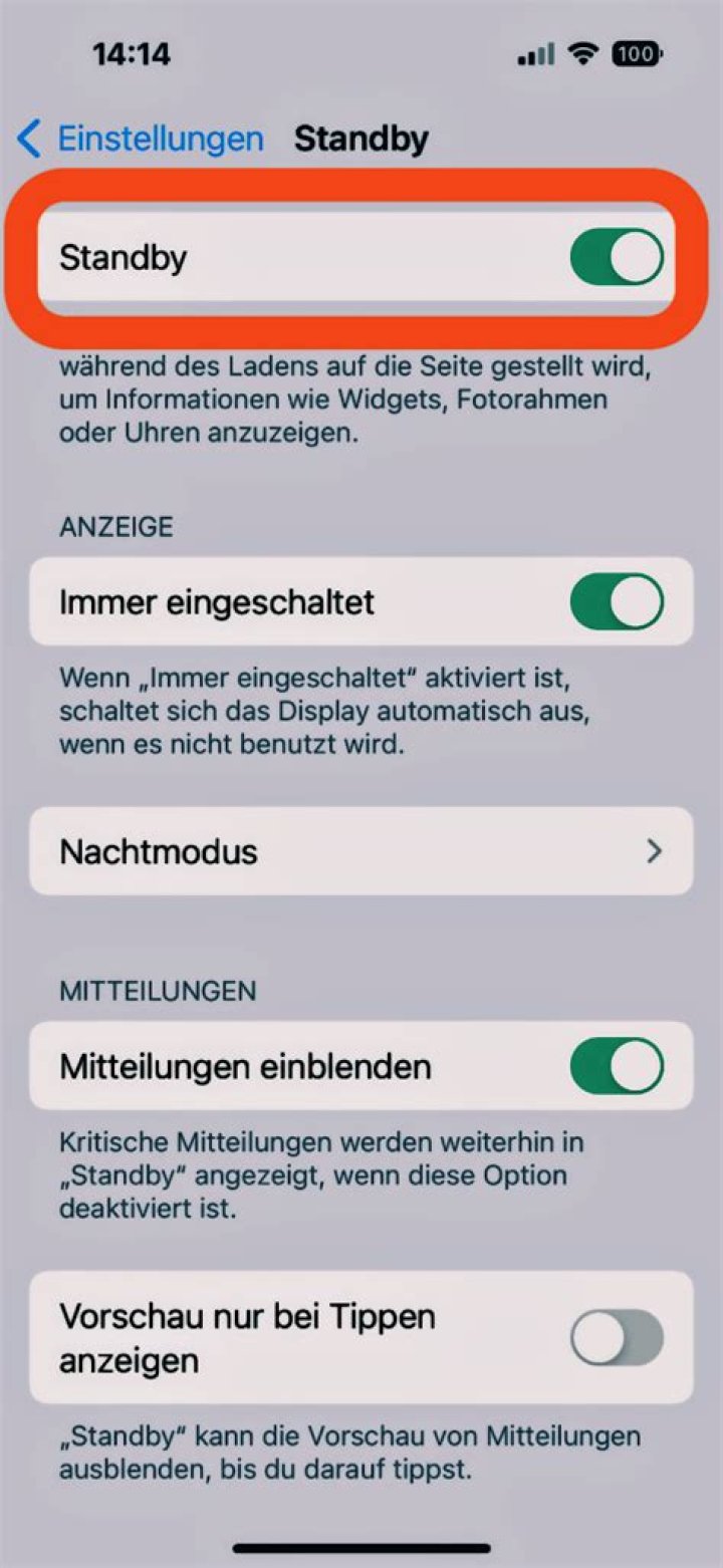 Wie funktioniert der Standby-Modus mit dem Mainboard?